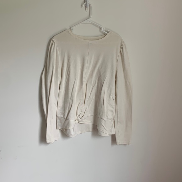 Cream long sleeved blouse - Picture 1 of 1